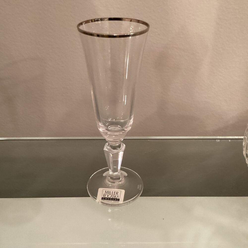 Miller Rogaska Flute Glass NWT